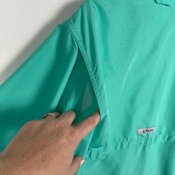 Habit Vented Fishing Hiking Short Sleeve Sun Blocking Protection 40+ UPF -Medium - Picture 12 of 14